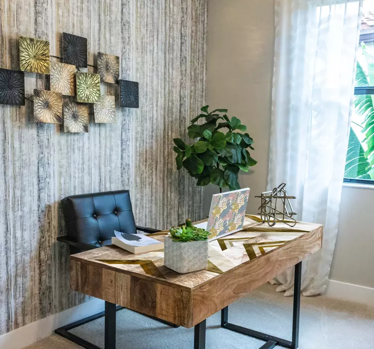 Geometrische chevron voor tafel muursticker kantoor - TenStickers