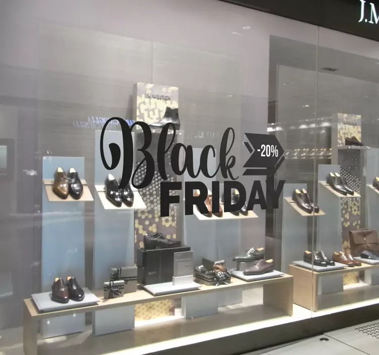 Sticker gepersonaliseerd black friday - TenStickers