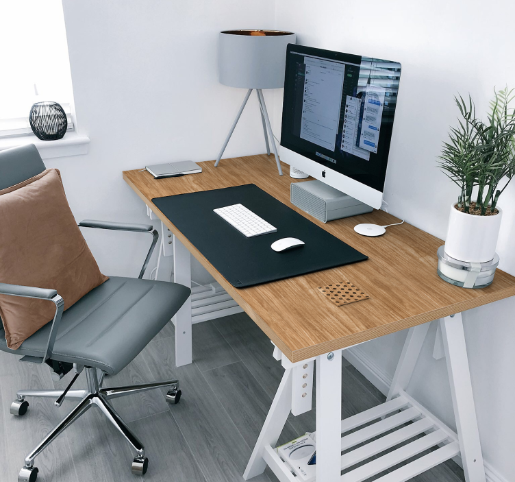 Houten balken meubel sticker - TenStickers