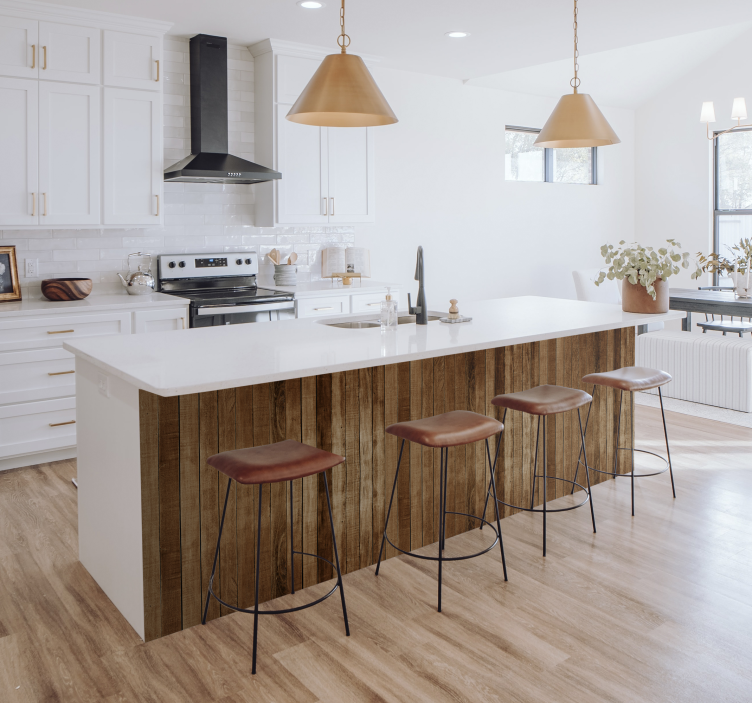 Houten Meubelsticker structuur - TenStickers