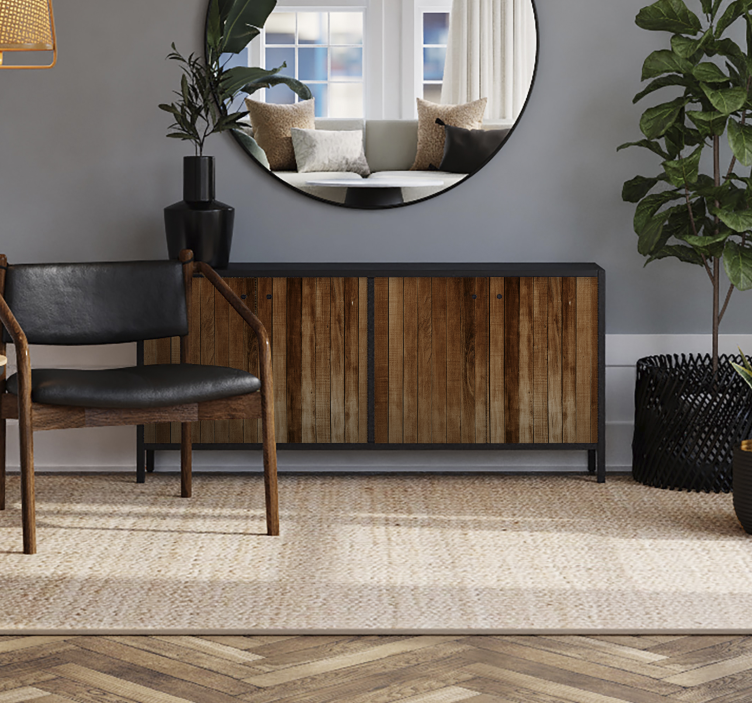 Houten Meubelsticker structuur - TenStickers