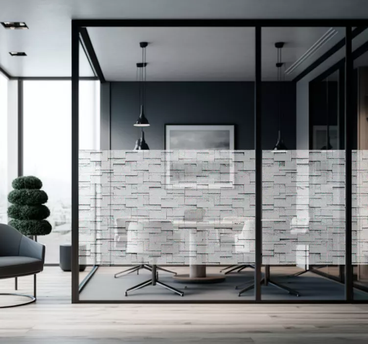 Transparante structuur Raamsticker - TenStickers