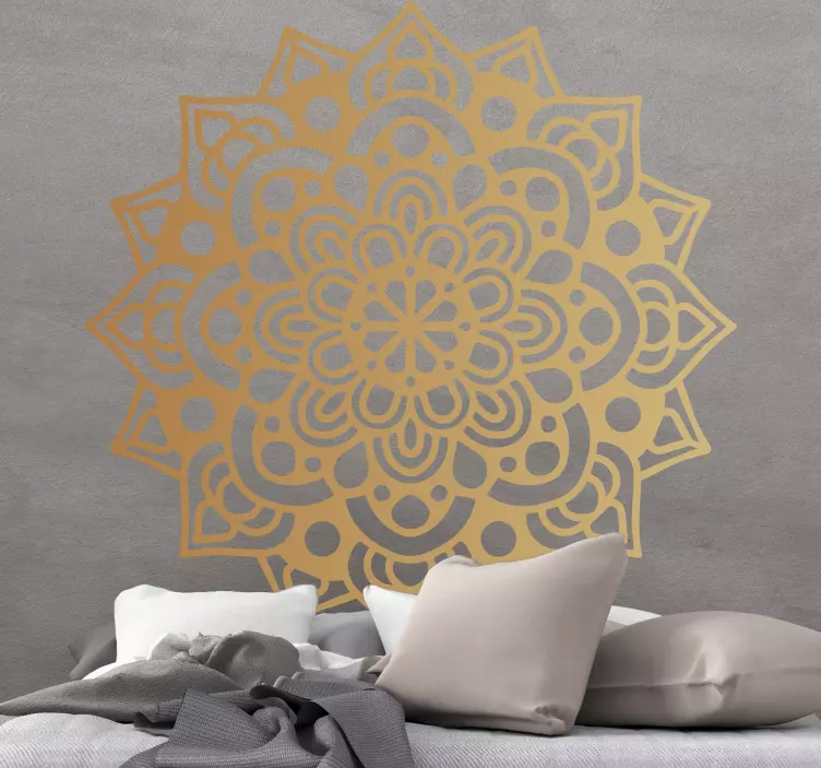 Muurstickers bloemenpatroon Luxe arabesque mandala - TenStickers