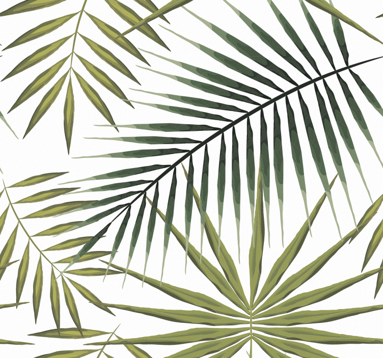 Palm bladeren meubel sticker - TenStickers