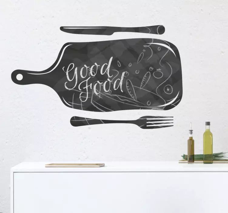 Krijtbord sticker keuken lijstjes maken - TenStickers