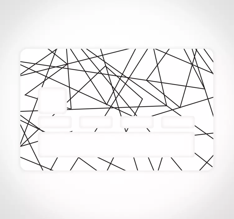 Strepen Credit Card Muursticker - TenStickers