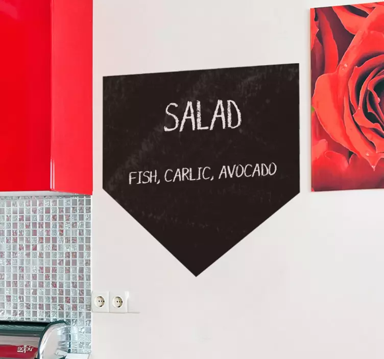 Muursticker keuken krijtbord menukaart - TenStickers