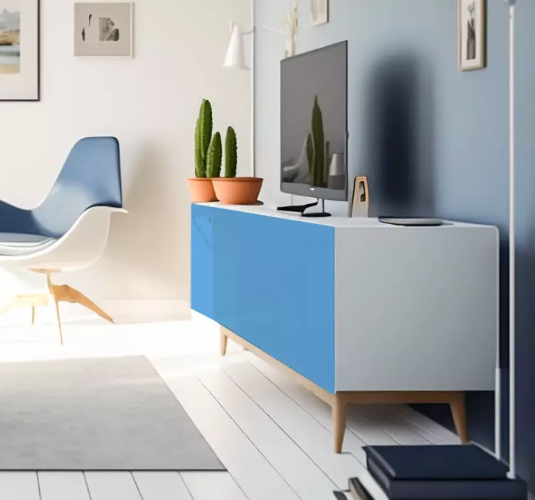 Lichtblauwe Meubelsticker - TenStickers