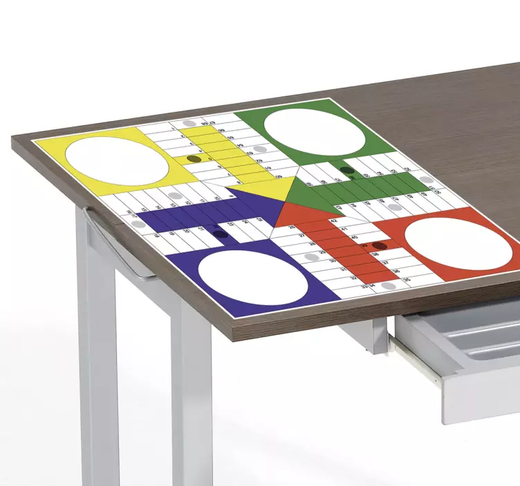 Parchís spel tafel bordspel sticker - TenStickers
