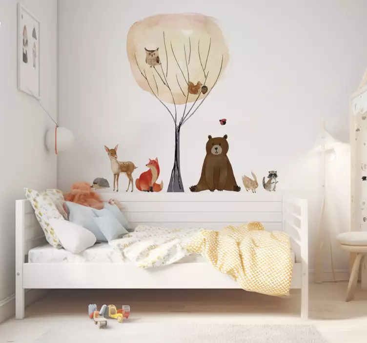 Muursticker met wilde dieren - TenStickers