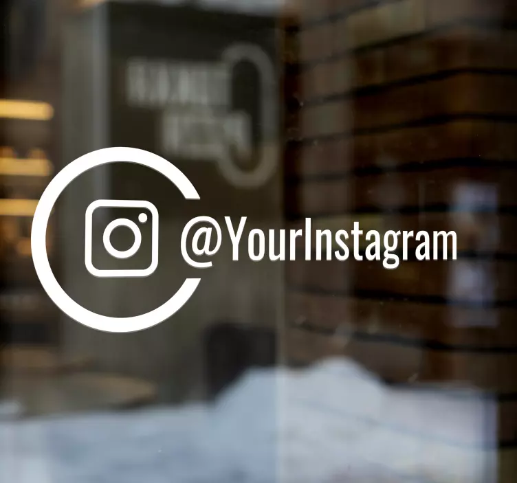 Bedrijfsstickers Etalage sticker instagram logo - TenStickers