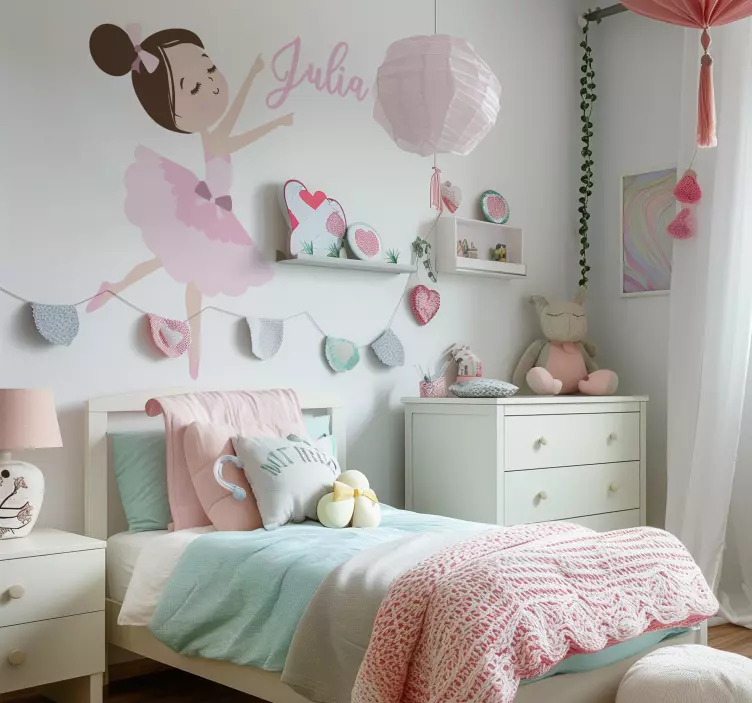Kleine ballerina Decoratie sticker tekeningen - TenStickers