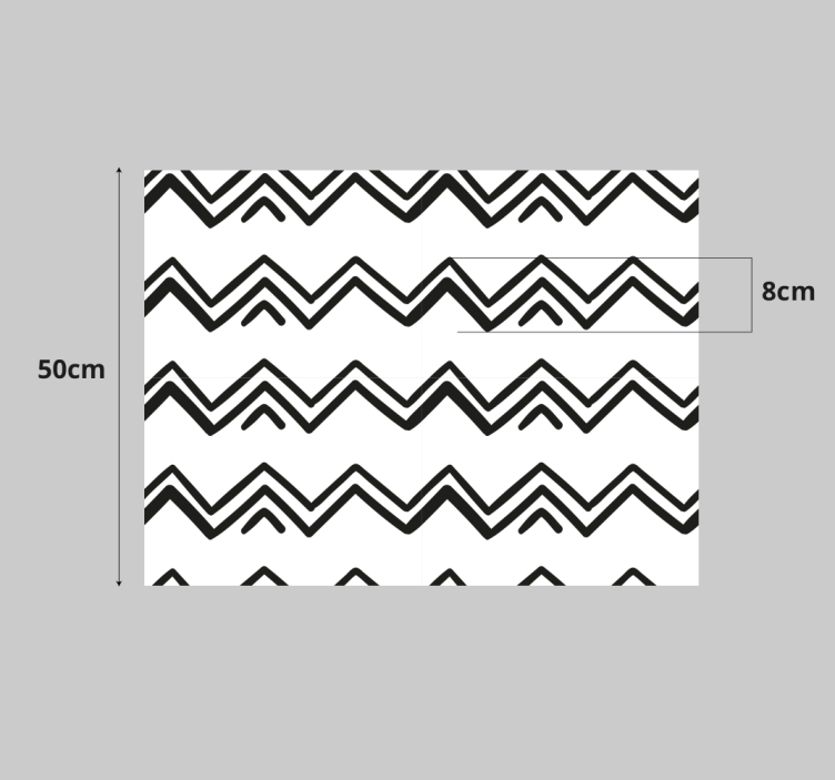 Chevronmotief accent meubel sticker - TenStickers