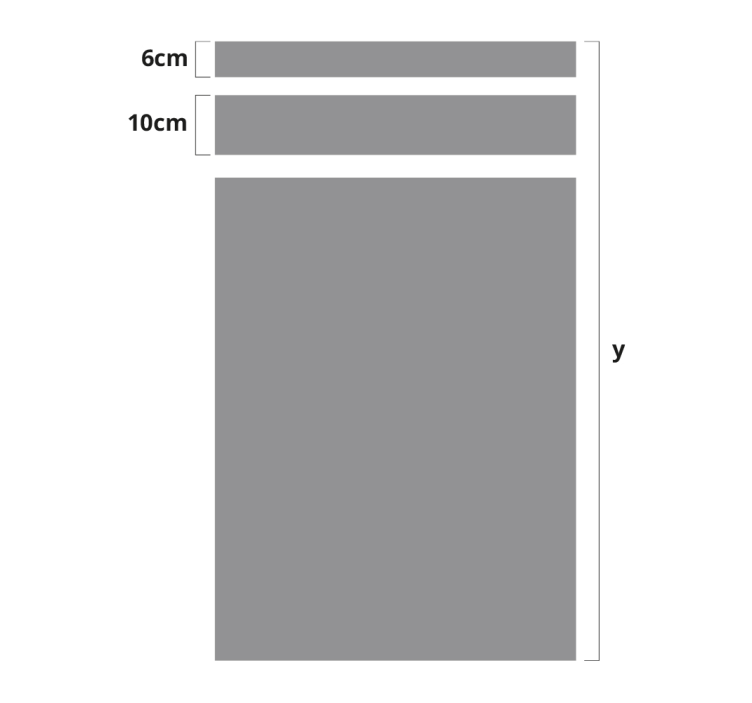 Horizontale lijnen voor deur sticker - TenStickers