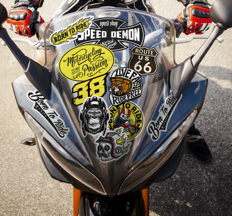 Originele bommenset motor sticker - TenStickers