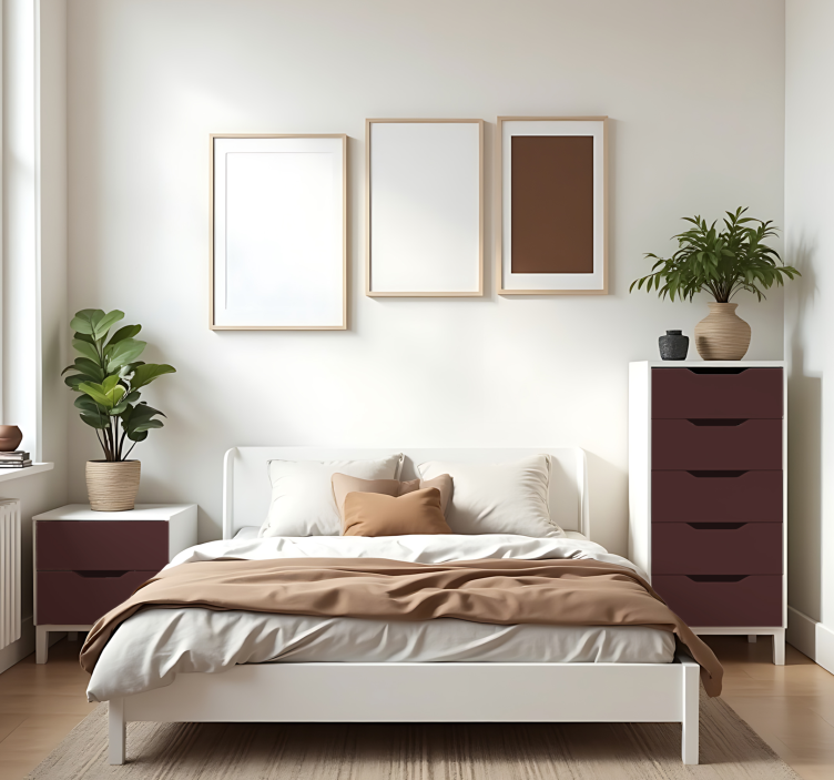 Zelfklevende folie - Mat Granaat - TenStickers