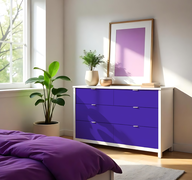 Zelfklevende folie - Mat Paars - TenStickers