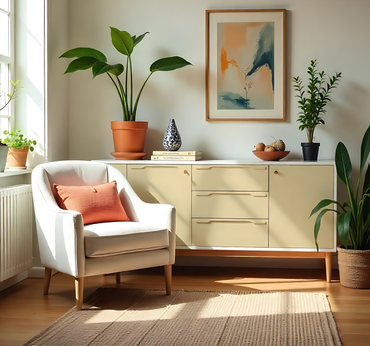 Zelfklevende folie - Mat Ivoor - TenStickers