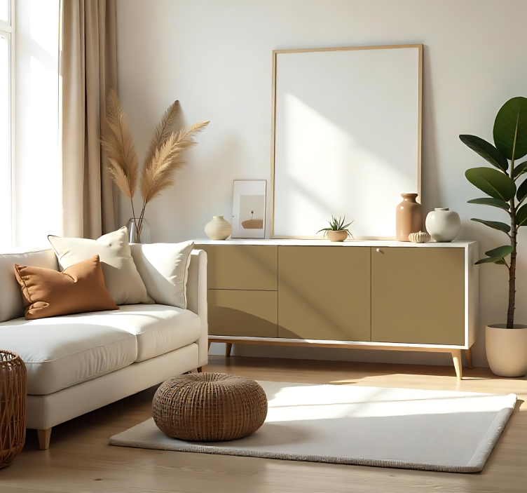 Zelfklevende folie - Mat Beige Bruin - TenStickers