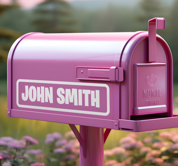 Aangepaste 1 inch brievenbusletters brievenbus sticker - TenStickers