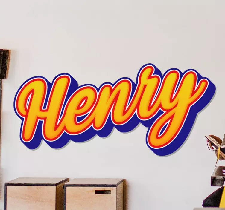 Aangepaste naamillustratie Quote sticker - TenStickers