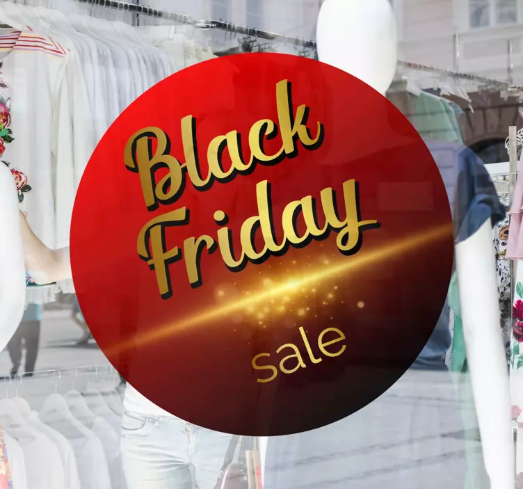 Aankondiging van een verkoopevenement black friday sticker - TenStickers