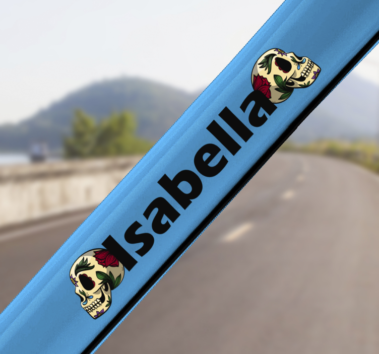 Klantgerichte  sticker van de schedelfi - TenStickers