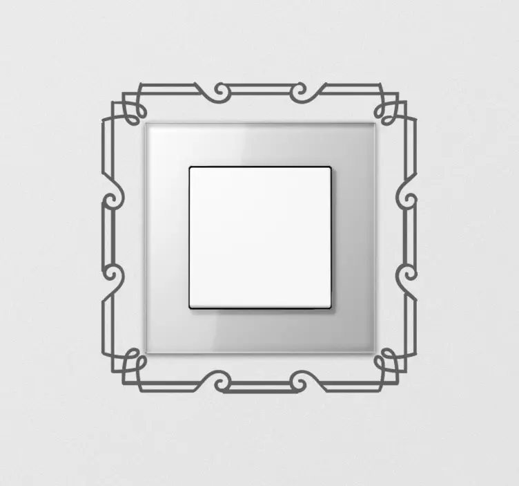 Abstracte Muursticker Lichtschakelaar - TenStickers