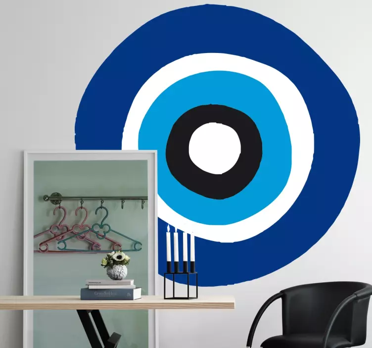 Amulet Nazar boze oog sticker - TenStickers