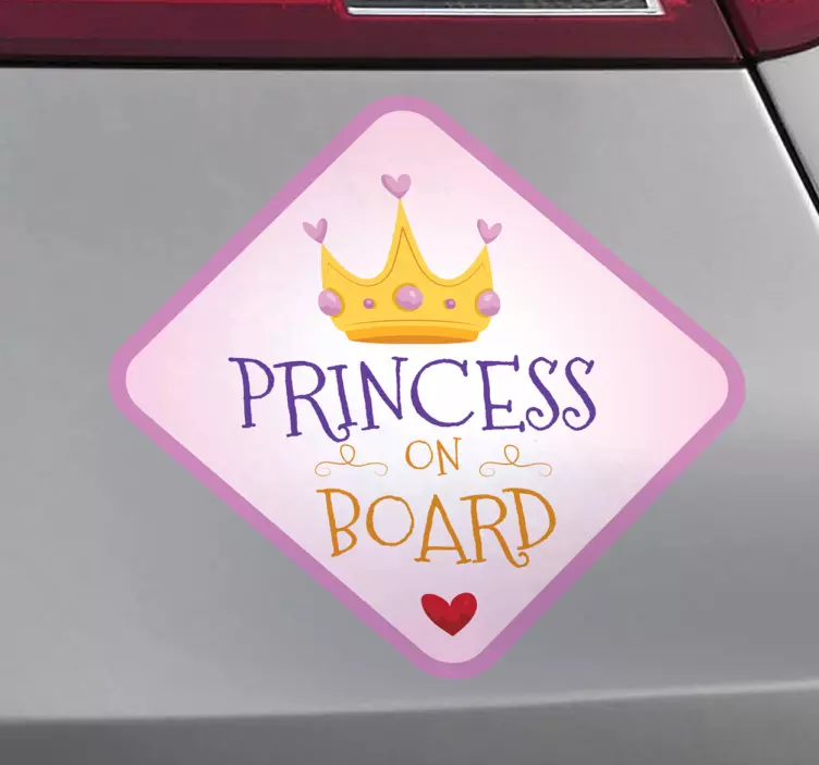Auto sticker Princess on Board - TenStickers