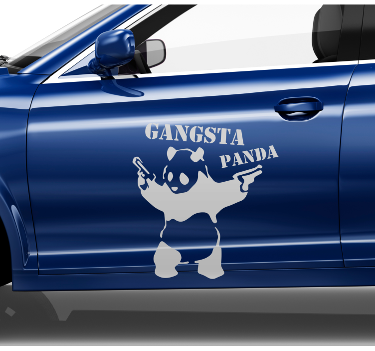 Autosticker panda karakter kunstwerk - TenStickers