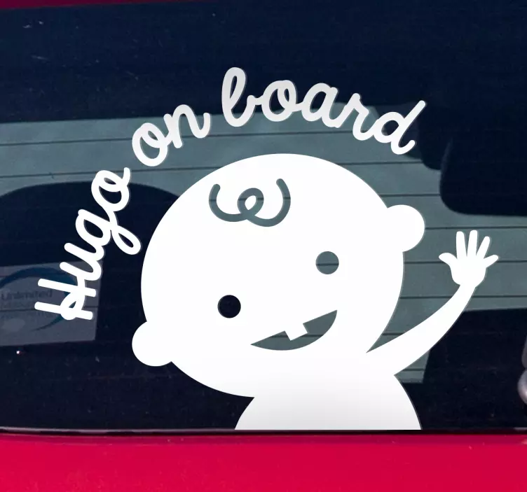 Sticker baby on board Op maat - TenStickers