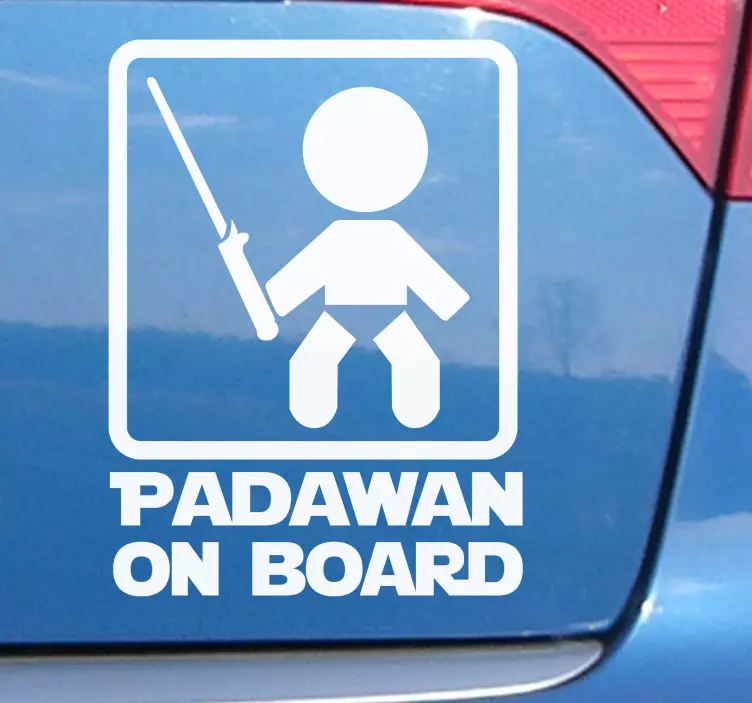 Baby aan boord van star wars auto zelfklevende sticker - TenStickers