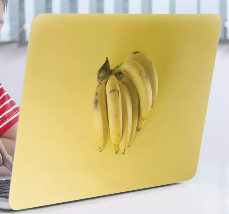 Bananentros kunst laptop sticker - TenStickers