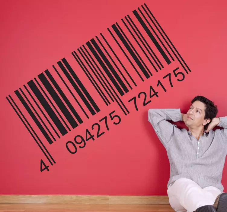 Barcode Muursticker Wanddecoratie - TenStickers