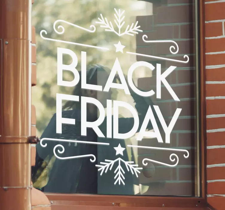 Bedrijfsstickers black friday voor winkel - TenStickers