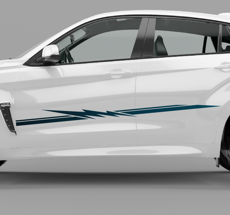 Bestickering auto race streep - TenStickers