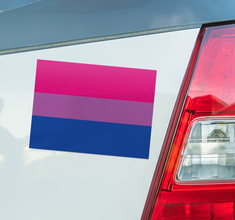 Biseksuele vlag autosticker - TenStickers