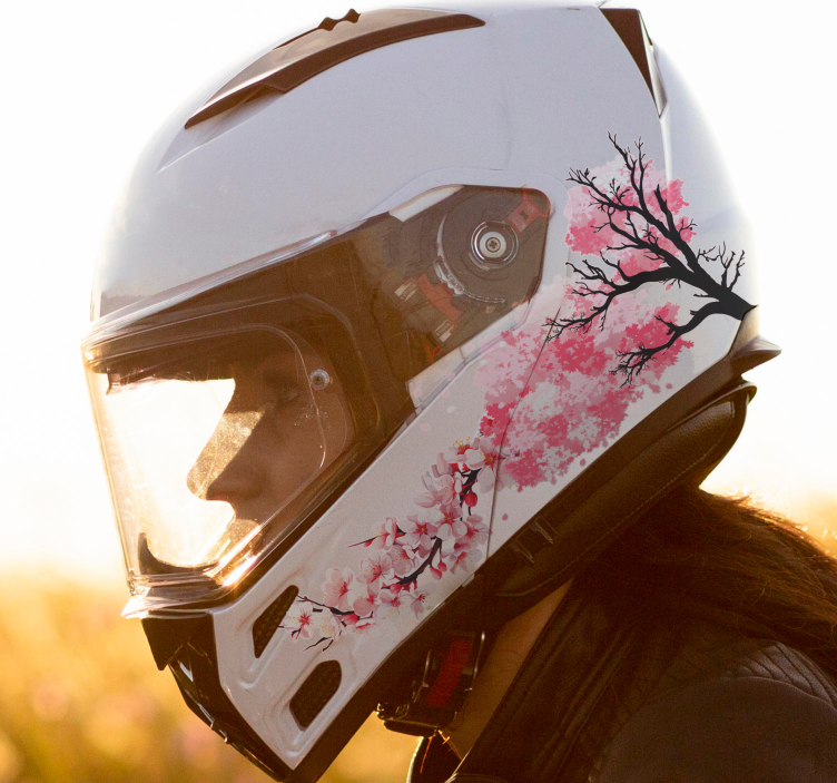 Bloeiende bloemen motor sticker - TenStickers