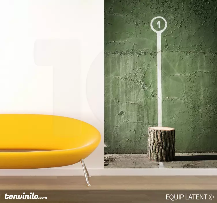 Boomstronk marker Decoratie sticker locaties - TenStickers