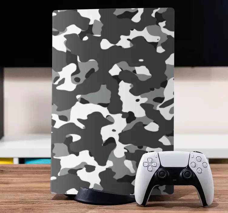 Camouflagepatroon ps5 sticker - TenStickers