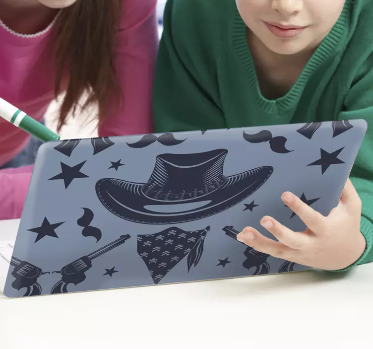 Cowboy accessoires laptop skin - TenStickers