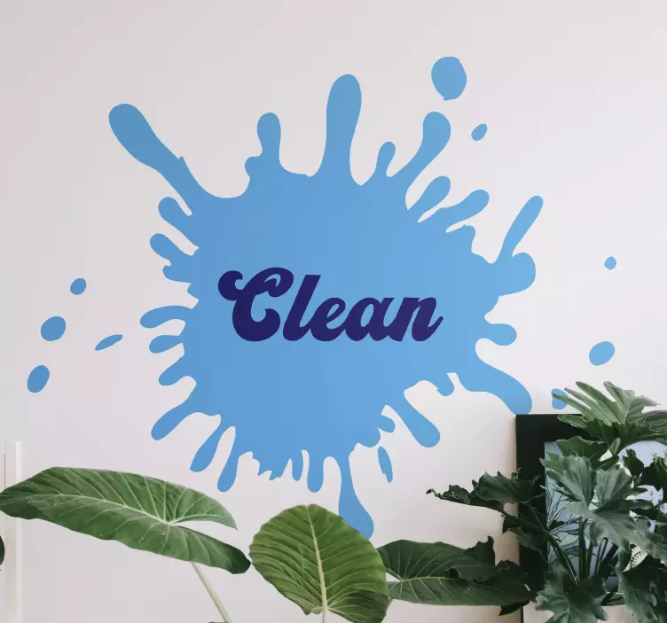 Decoratie sticker locaties bold clean splash - TenStickers