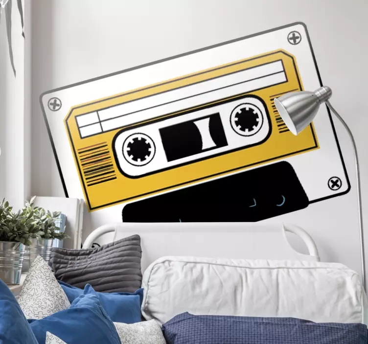 Decoratiesticker Cassettebandje - TenStickers