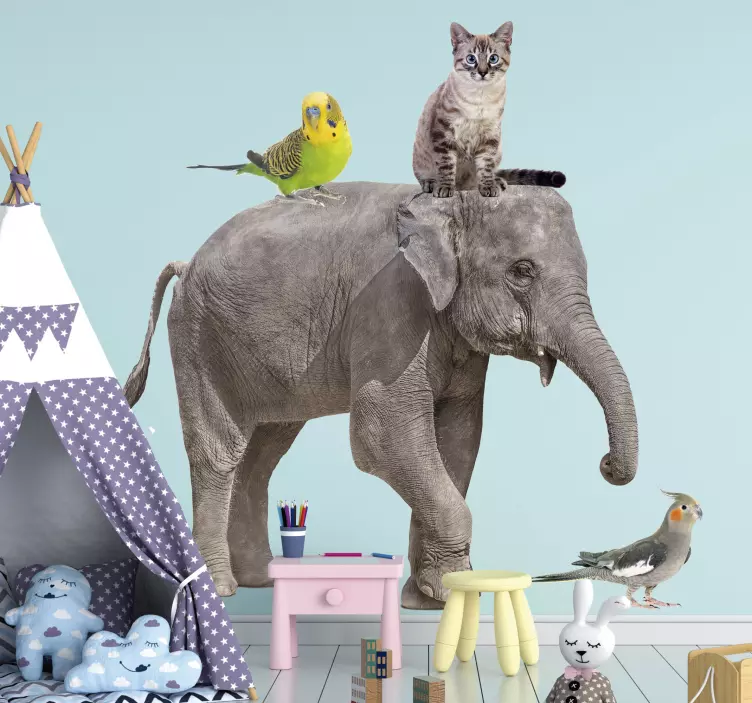 Diverse dieren wild dier zelfklevende sticker - TenStickers