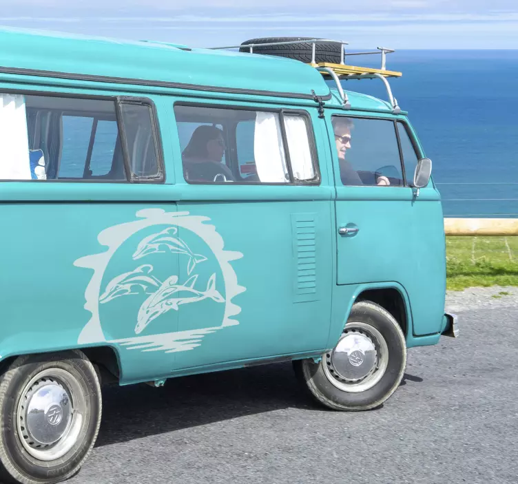 Dolfijnen campersticker wilde dieren - TenStickers