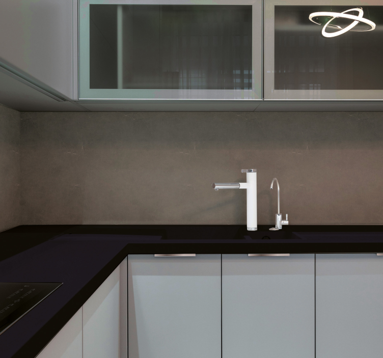 Donker steeneffect keuken muursticker - TenStickers