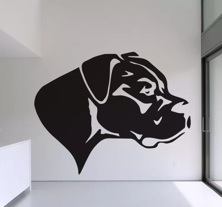 Duitse dog sticker - TenStickers