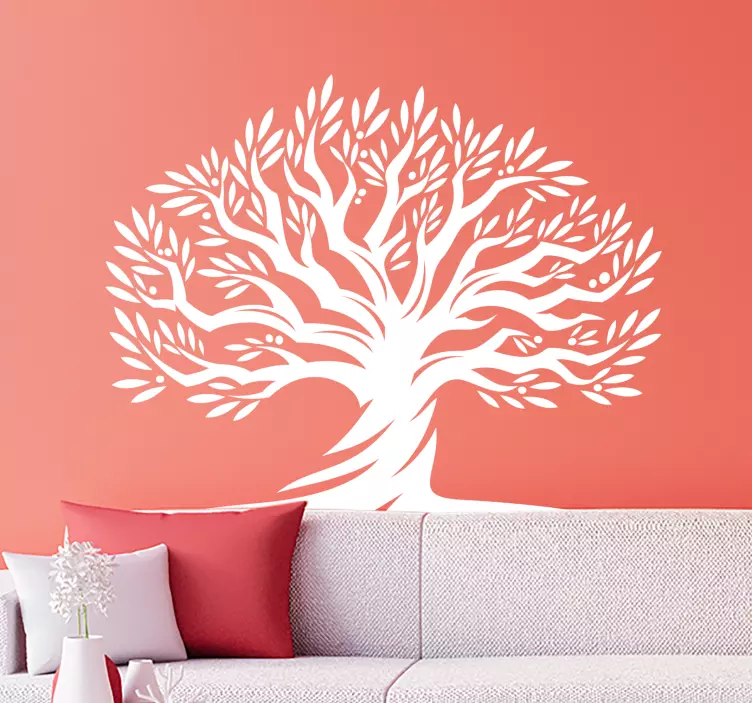 Elegant silhouet bomen muursticker - TenStickers