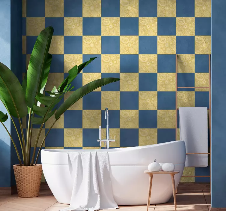 Elegante paisleypatronen decoratie sticker - TenStickers